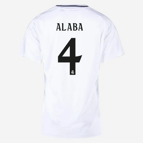 2024/25 David Alaba #4 Home Women's Soccer Jersey