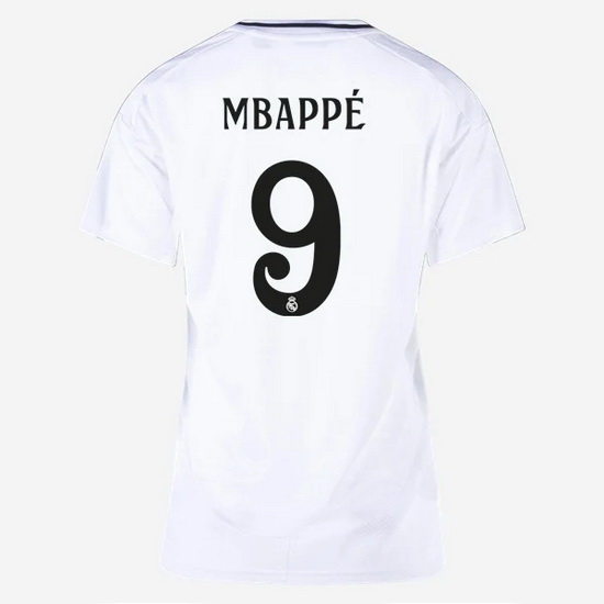 2024/25 Kylian Mbappe #9 Home Women's Soccer Jersey