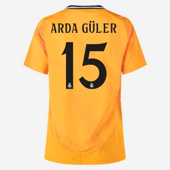 2024/25 Arda Guler #15 Away Women's Soccer Jersey - Click Image to Close