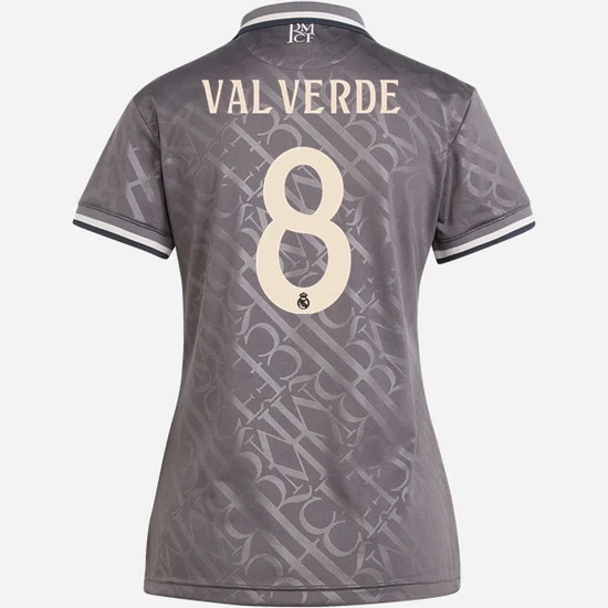 2024/25 Federico Valverde #8 Third Women's Soccer Jersey