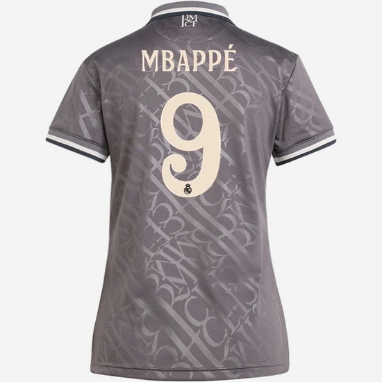 2024/25 Kylian Mbappe #9 Third Women's Soccer Jersey - Click Image to Close