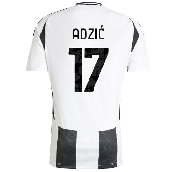 2024/25 Vasilije Adzic #17 Home Men's Soccer Jersey