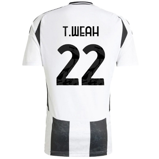 2024/25 Timothy Weah #22 Home Men's Soccer Jersey