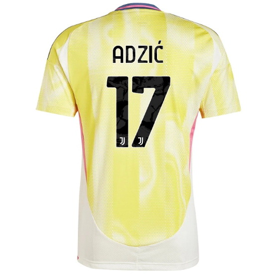 2024/25 Vasilije Adzic #17 Away Men's Soccer Jersey