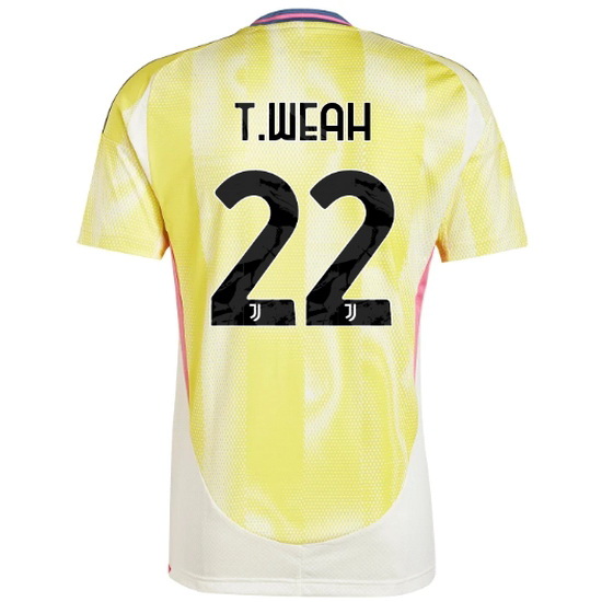 2024/25 Timothy Weah #22 Away Men's Soccer Jersey