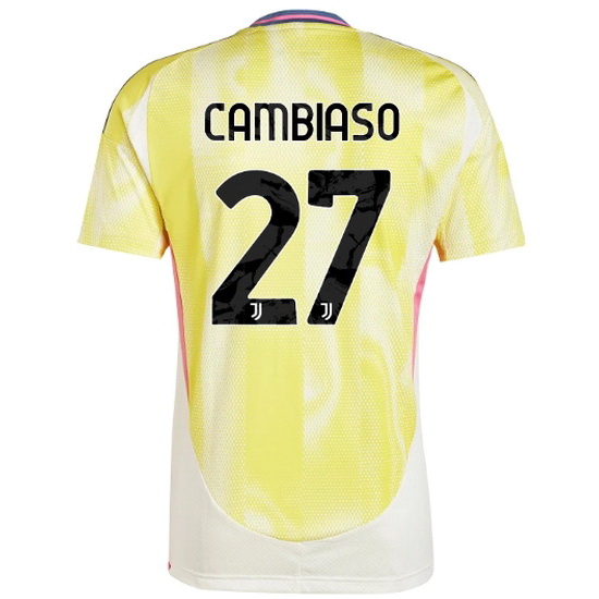 2024/25 Andrea Cambiaso #27 Away Men's Soccer Jersey