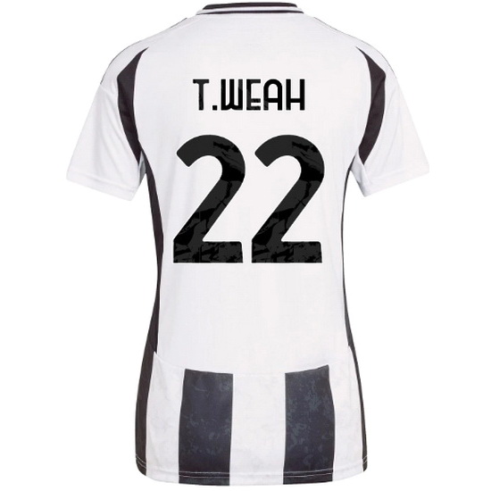 2024/25 Timothy Weah #22 Home Women's Soccer Jersey - Click Image to Close