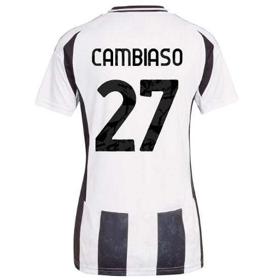 2024/25 Andrea Cambiaso #27 Home Women's Soccer Jersey