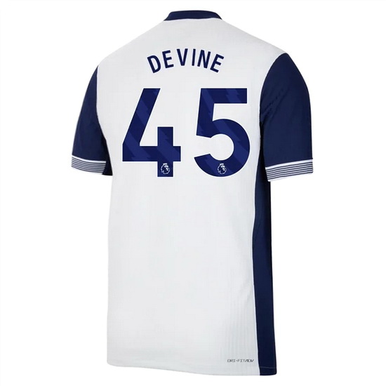 2024/25 Alfie Devine #45 Home Men's Soccer Jersey - Click Image to Close