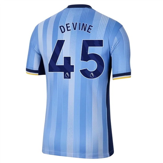 2024/25 Alfie Devine #45 Away Men's Soccer Jersey