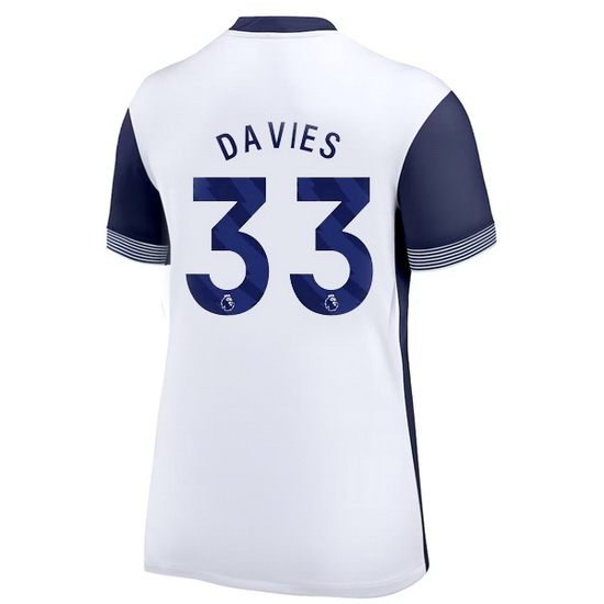 2024/25 Ben Davies #33 Home Women's Soccer Jersey - Click Image to Close