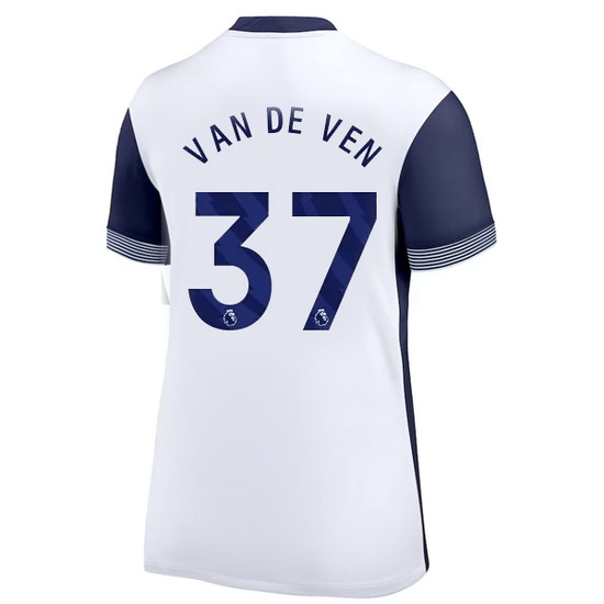 2024/25 Micky van de Ven #37 Home Women's Soccer Jersey - Click Image to Close