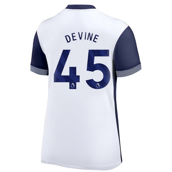 2024/25 Alfie Devine #45 Home Women's Soccer Jersey