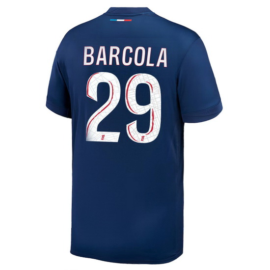 2024/25 Bradley Barcola #29 Home Men's Soccer Jersey