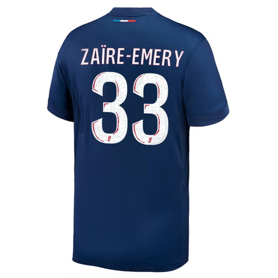 2024/25 Warren Zaire-Emery #33 Home Men's Soccer Jersey - Click Image to Close