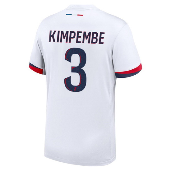 2024/25 Presnel Kimpembe #3 Away Men's Soccer Jersey