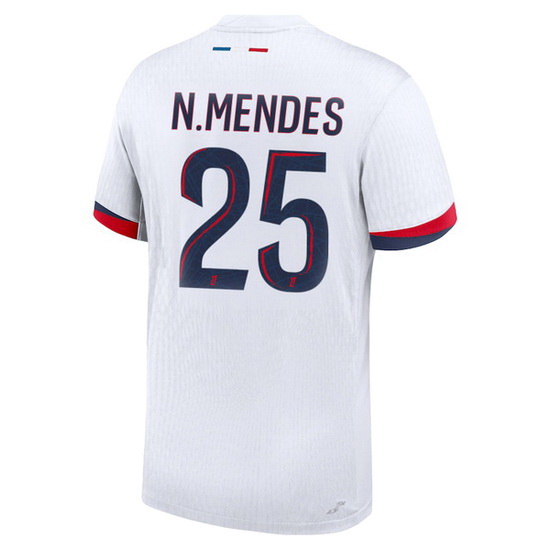 2024/25 Nuno Mendes #25 Away Men's Soccer Jersey - Click Image to Close