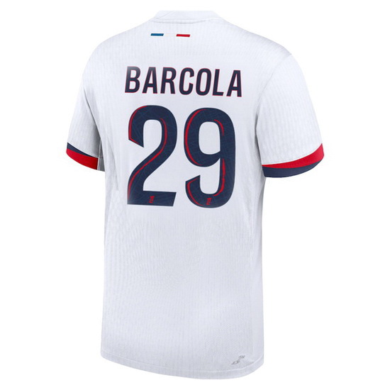 2024/25 Bradley Barcola #29 Away Men's Soccer Jersey