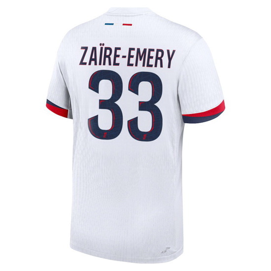 2024/25 Warren Zaire-Emery #33 Away Men's Soccer Jersey - Click Image to Close