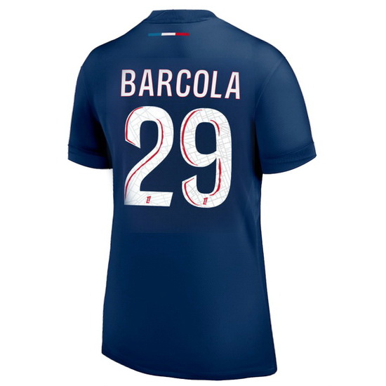 2024/25 Bradley Barcola #29 Home Women's Soccer Jersey