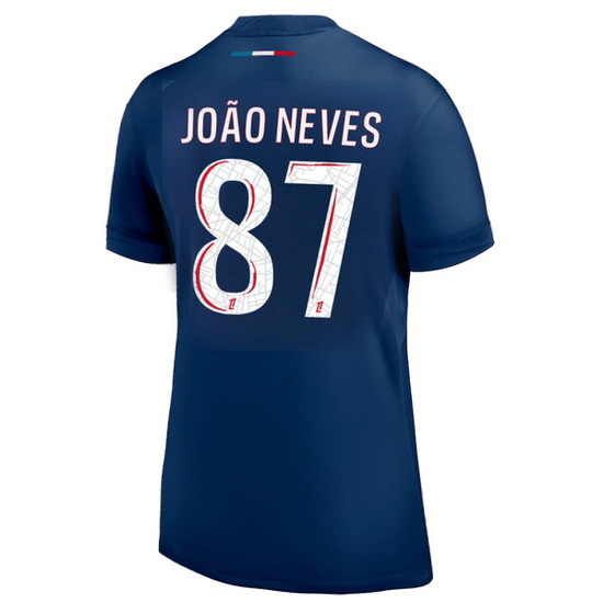 2024/25 Joao Neves #87 Home Women's Soccer Jersey - Click Image to Close