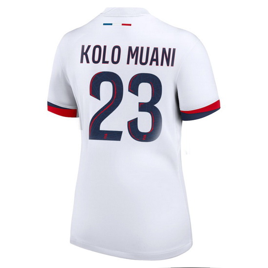 2024/25 Randal Kolo Muani #23 Away Women's Soccer Jersey - Click Image to Close