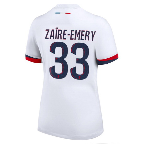 2024/25 Warren Zaire-Emery #33 Away Women's Soccer Jersey - Click Image to Close