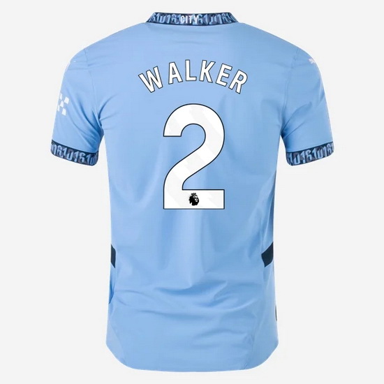 2024/25 Kyle Walker #2 Home Men's Soccer Jersey