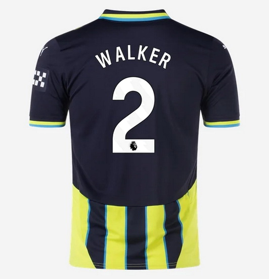 2024/25 Kyle Walker #2 Away Men's Soccer Jersey - Click Image to Close