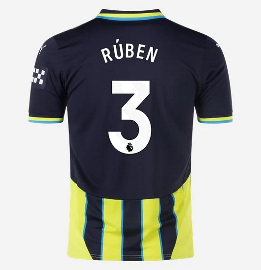 2024/25 Ruben Dias #3 Away Men's Soccer Jersey - Click Image to Close