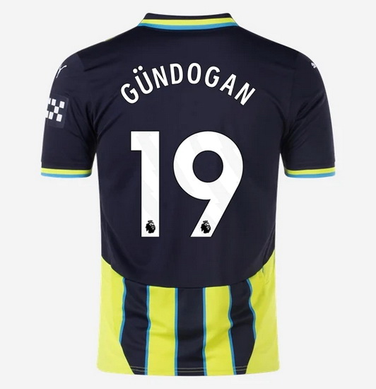 2024/25 Ilkay Gundogan #19 Away Men's Soccer Jersey - Click Image to Close