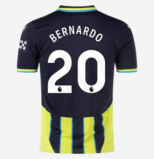 2024/25 Bernardo Silva #20 Away Men's Soccer Jersey - Click Image to Close