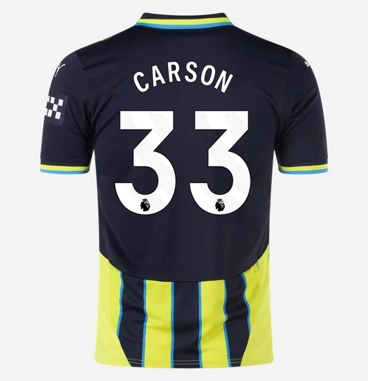 2024/25 Scott Carson #33 Away Men's Soccer Jersey - Click Image to Close