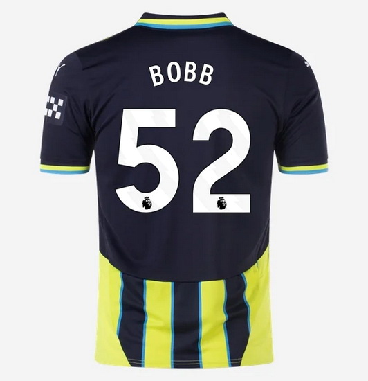 2024/25 Oscar Bobb #52 Away Men's Soccer Jersey - Click Image to Close