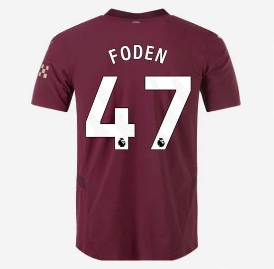 2024/25 Phil Foden #47 Third Men's Soccer Jersey - Click Image to Close