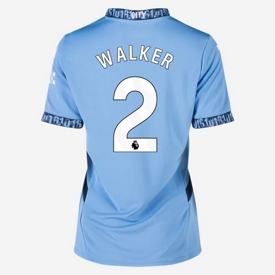 2024/25 Kyle Walker #2 Home Women's Soccer Jersey