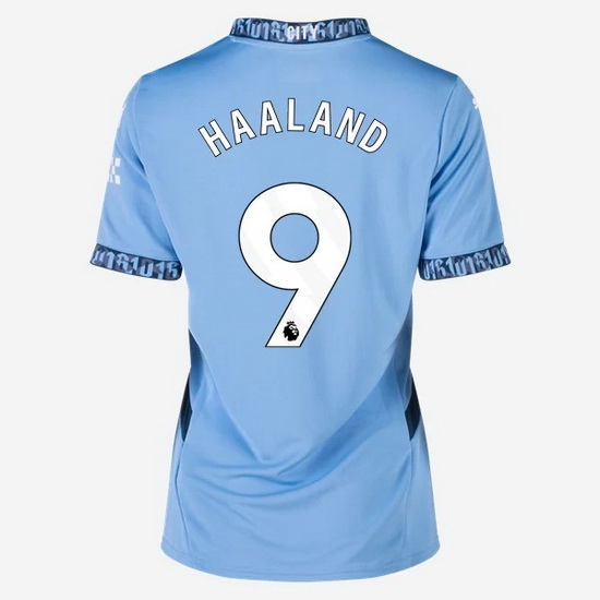 2024/25 Erling Haaland #9 Home Women's Soccer Jersey - Click Image to Close