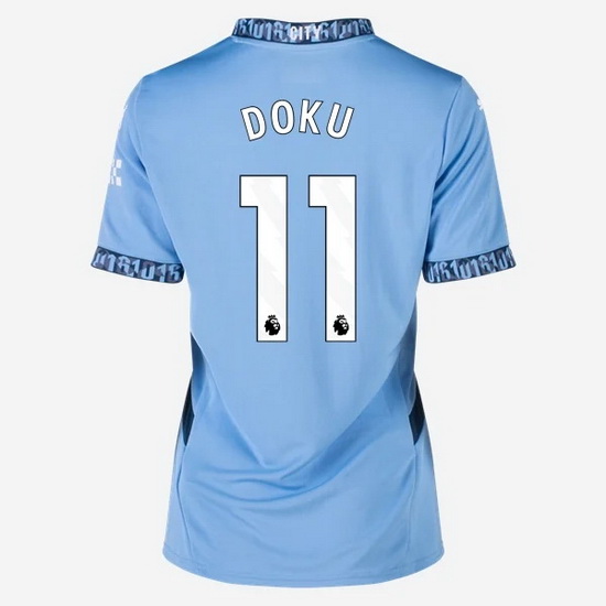 2024/25 Jeremy Doku #11 Home Women's Soccer Jersey