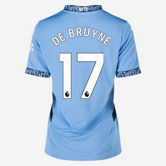 2024/25 Kevin De Bruyne #17 Home Women's Soccer Jersey