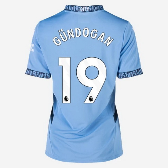 2024/25 Ilkay Gundogan #19 Home Women's Soccer Jersey - Click Image to Close