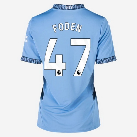 2024/25 Phil Foden #47 Home Women's Soccer Jersey