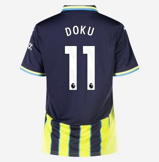 2024/25 Jeremy Doku #11 Away Women's Soccer Jersey - Click Image to Close