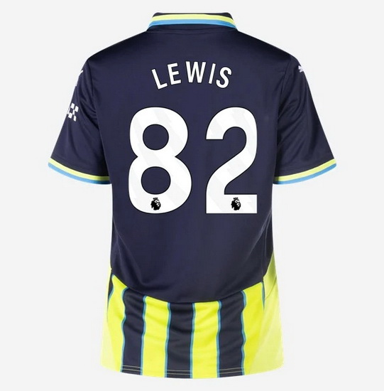 2024/25 Rico Lewis #82 Away Women's Soccer Jersey