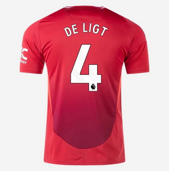 2024/25 Matthijs de Ligt #4 Home Men's Soccer Jersey