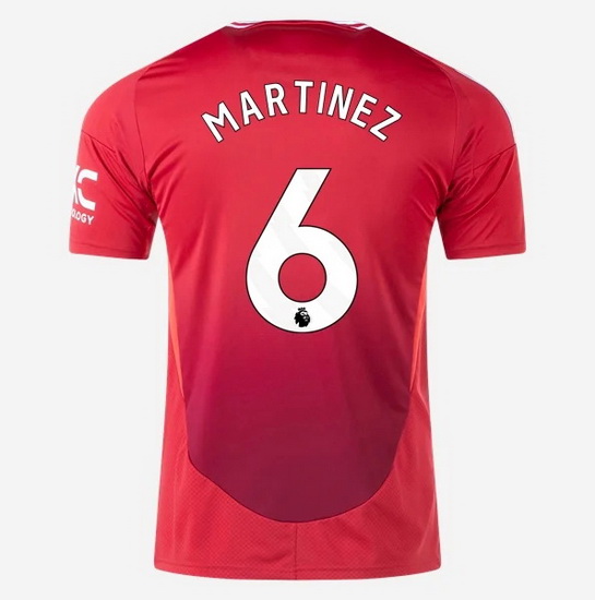 2024/25 Lisandro Martinez #6 Home Men's Soccer Jersey - Click Image to Close