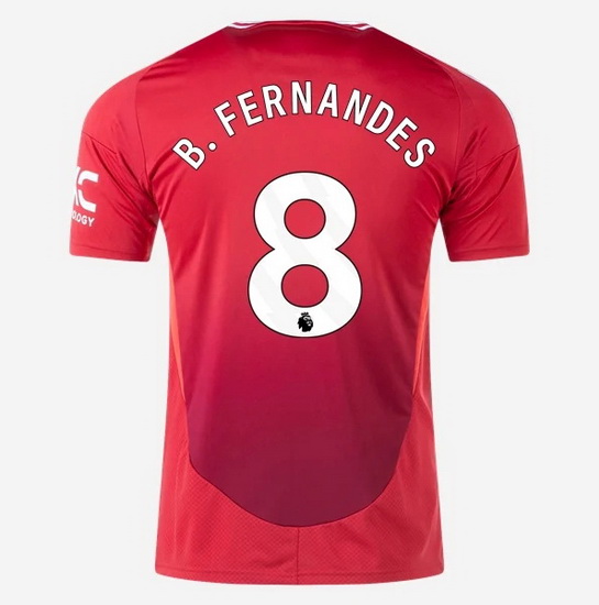 2024/25 Bruno Fernandes #8 Home Men's Soccer Jersey - Click Image to Close