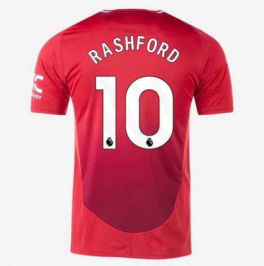 2024/25 Marcus Rashford #10 Home Men's Soccer Jersey