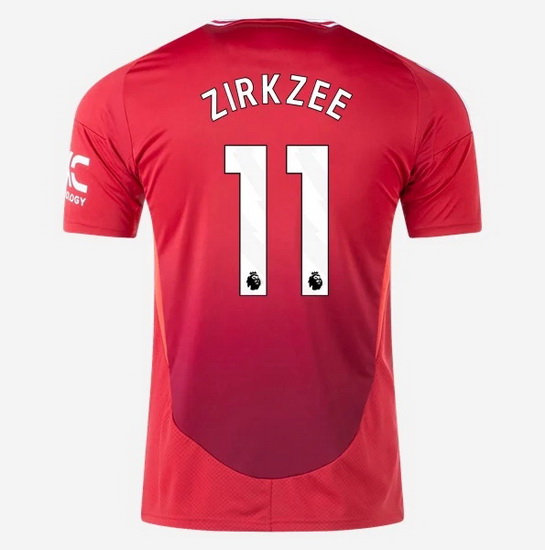 2024/25 Joshua Zirkzee #11 Home Men's Soccer Jersey - Click Image to Close