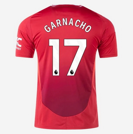 2024/25 Alejandro Garnacho #17 Home Men's Soccer Jersey - Click Image to Close