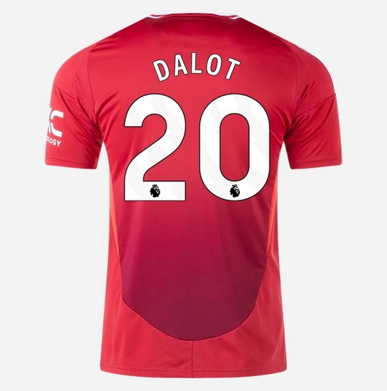 2024/25 Diogo Dalot #20 Home Men's Soccer Jersey